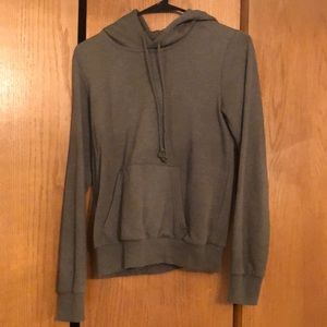 Army green fleece sweatshirt